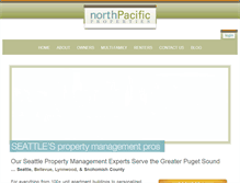 Tablet Screenshot of northpacificpropertymanagement.com